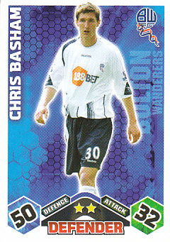 Chris Basham Bolton Wanderers 2009/10 Topps Match Attax #79